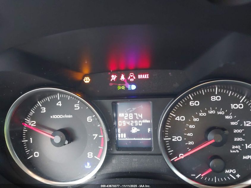 2016 Subaru Crosstrek 2.0I VIN: JF2GPAAC3G9271831 Lot: 43678377