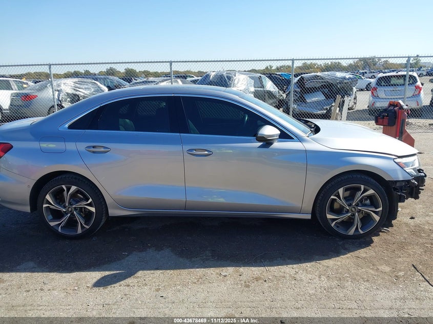 2022 Audi A3 Premium Plus 40 Tfsi Front-Wheel Drive S Tronic VIN: WAUBUDGY8NA073700 Lot: 43678469