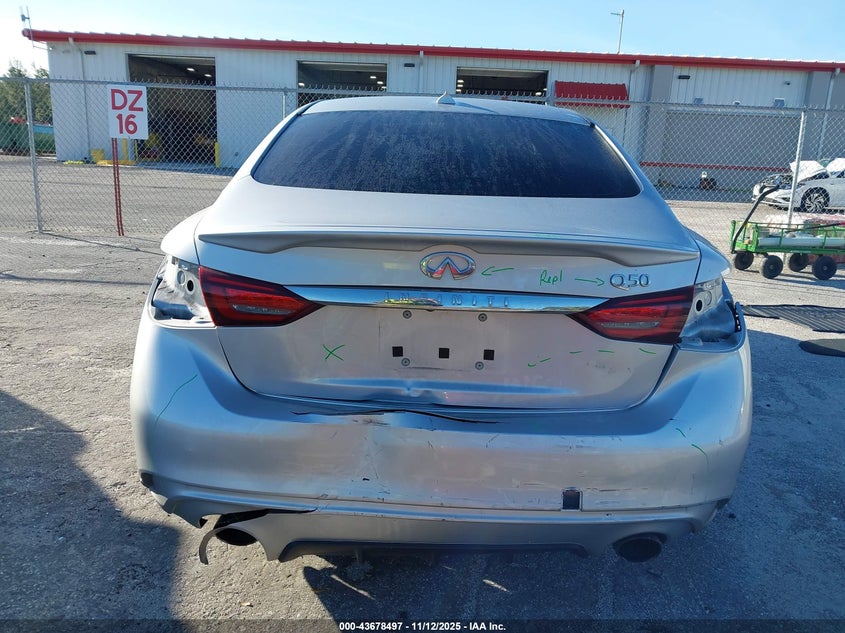 2019 Infiniti Q50 3.0T Luxe VIN: JN1EV7APXKM516649 Lot: 43678497