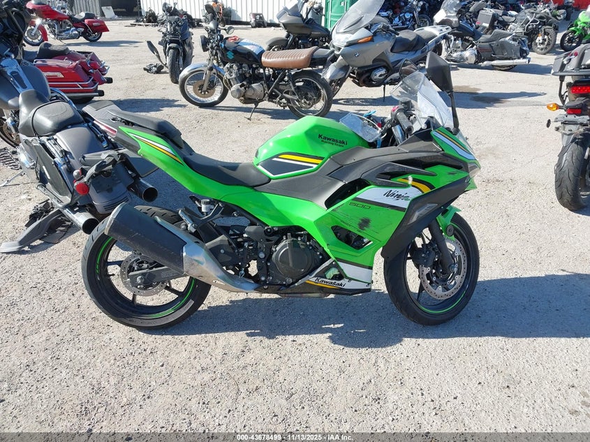 2025 Kawasaki Ex500 A/B VIN: ML5EXGJ12SDA49758 Lot: 43678499