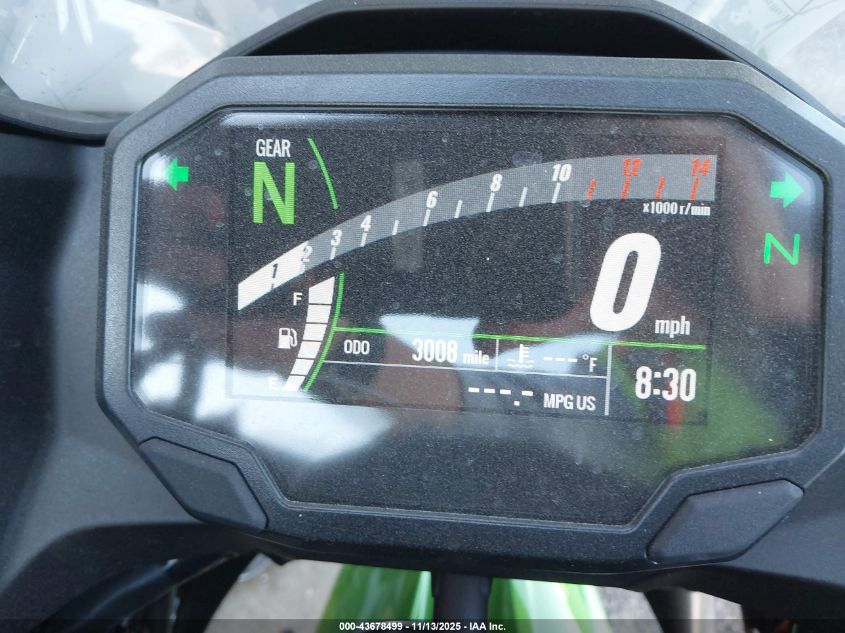 2025 Kawasaki Ex500 A/B VIN: ML5EXGJ12SDA49758 Lot: 43678499