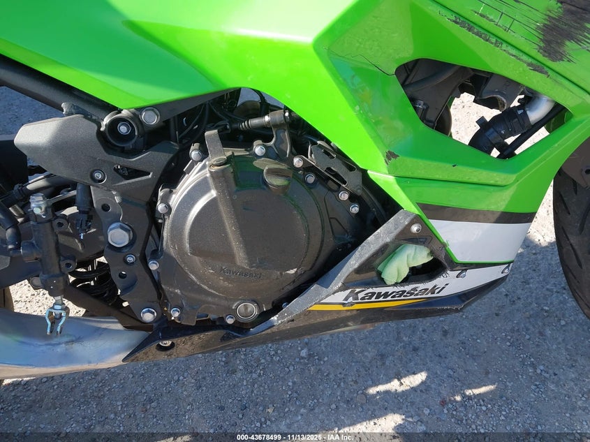 2025 Kawasaki Ex500 A/B VIN: ML5EXGJ12SDA49758 Lot: 43678499