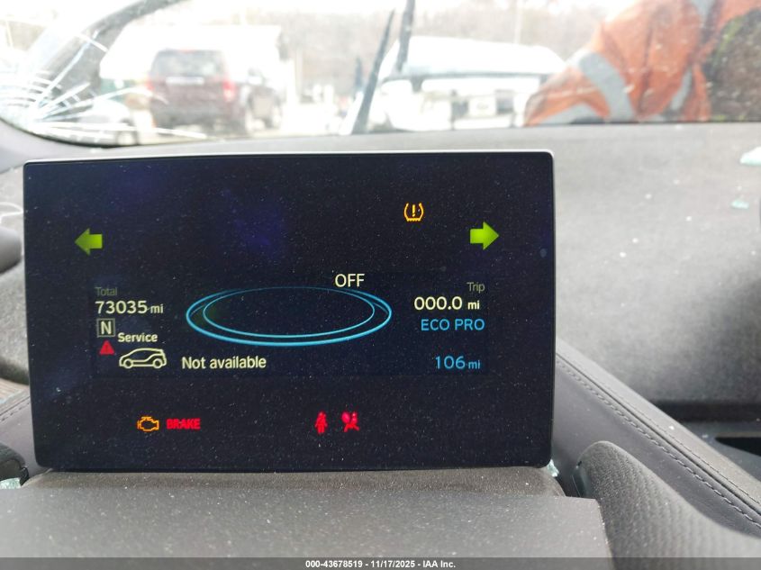 2017 BMW I3 94 Ah W/Range Extender VIN: WBY1Z8C31HV891685 Lot: 43678519