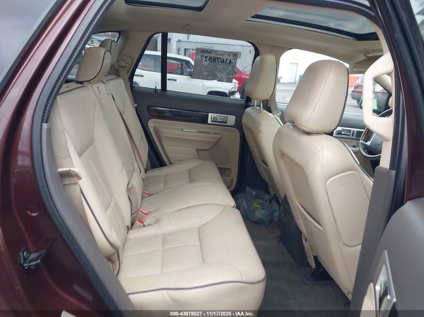 2010 Lincoln Mkx VIN: 2LMDJ8JC4ABJ22205 Lot: 43678527