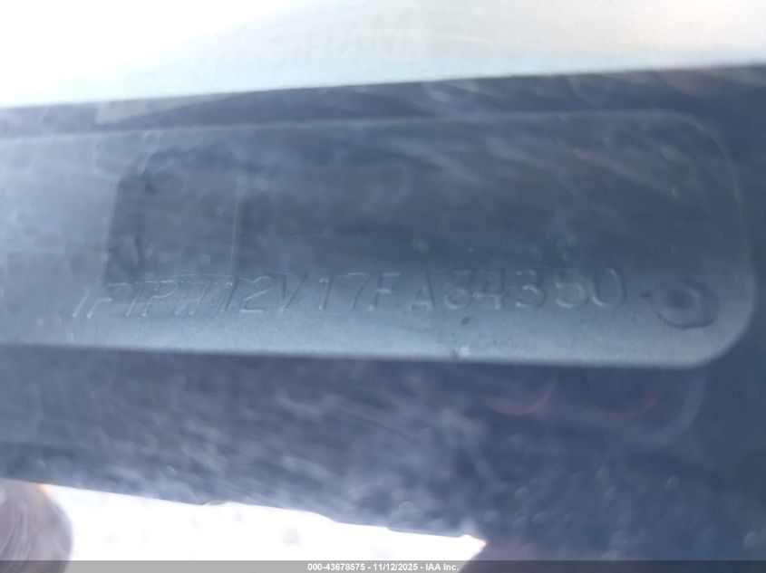 2007 Ford F-150 Lariat/Xlt VIN: 1FTPW12V17FA84350 Lot: 43678575