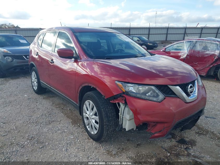 2016 NISSAN ROGUE S - KNMAT2MT4GP681678