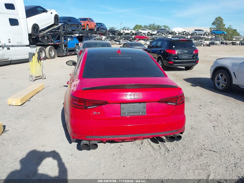 2018 Audi S4 3.0T Premium Plus VIN: WAUB4AF42JA101871 Lot: 43678766