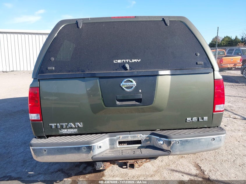 2004 Nissan Titan Le VIN: 1N6AA07B44N512178 Lot: 43678809