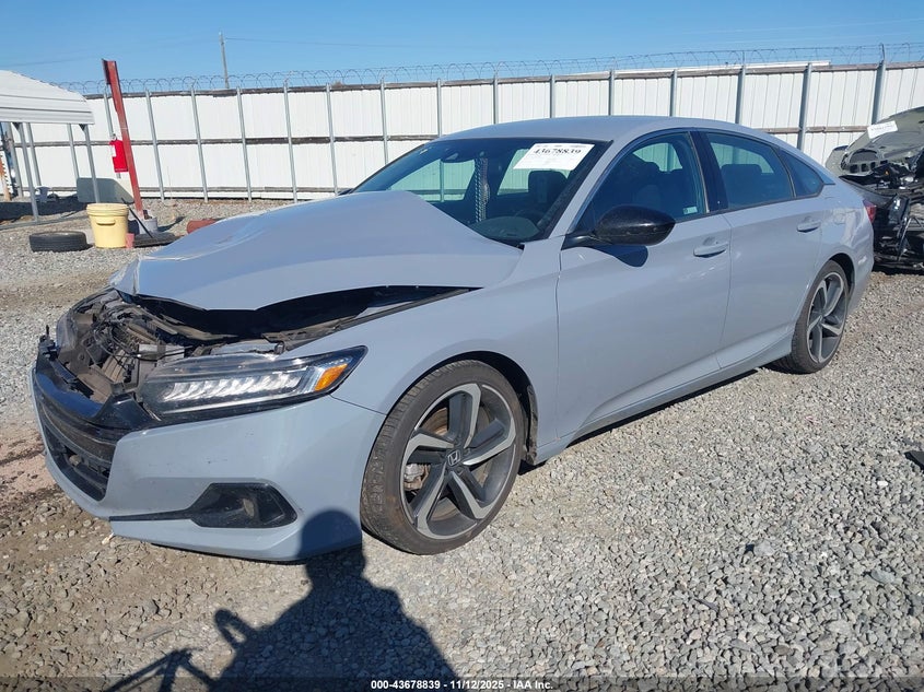 1HGCV1F31NA019665 2022 HONDA ACCORD photo no. 2