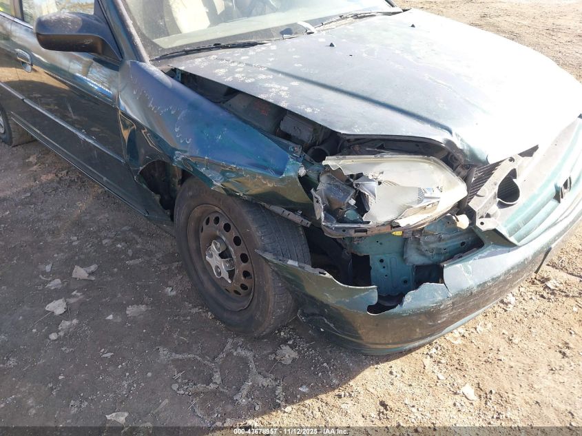 2002 Honda Civic Lx VIN: 2HGES16542H506603 Lot: 43678957