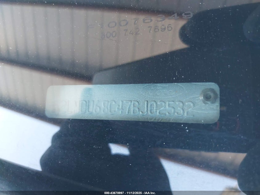 2007 Lincoln Mkx VIN: 2LMDU68C47BJ02532 Lot: 43678997