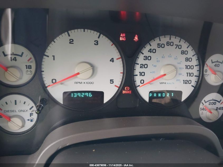 2005 Dodge Ram 2500 Slt/Laramie VIN: 3D7KR28C85G700155 Lot: 43679096