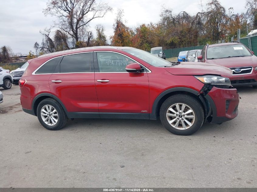 2020 Kia Sorento 2.4L Lx VIN: 5XYPGDA34LG659787 Lot: 43679141