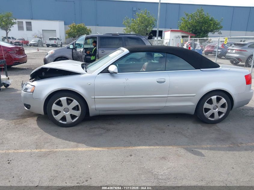 2005 Audi A4 3.0 VIN: WAUDT48H45K011862 Lot: 43679254