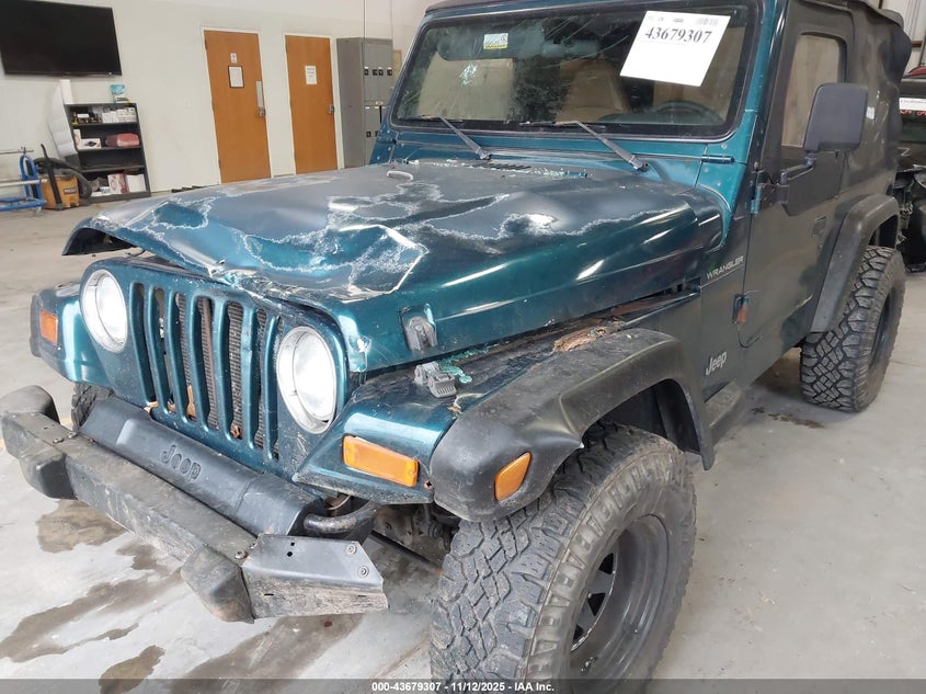 1998 Jeep Wrangler Se VIN: 1J4FY29PXWP700360 Lot: 43679307