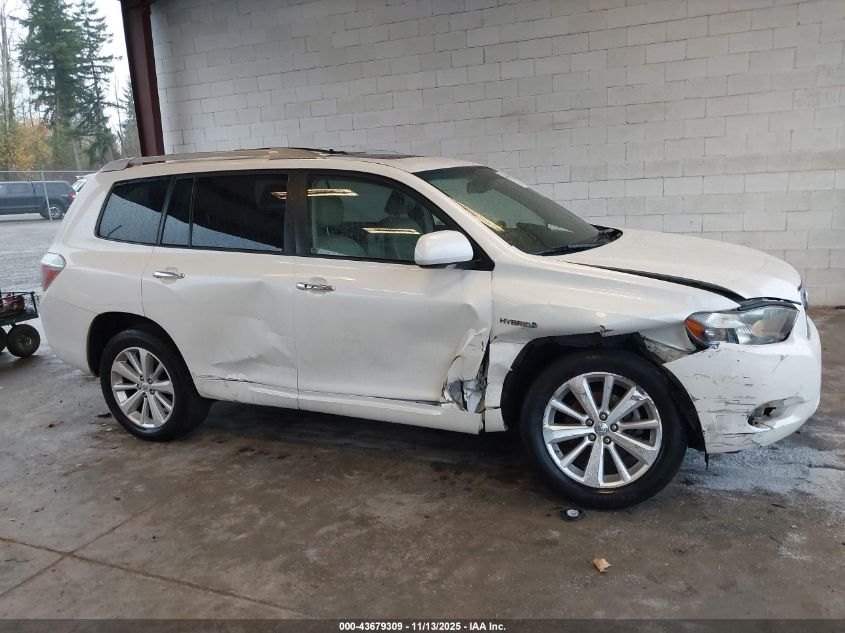 2009 Toyota Highlander Hybrid Limited VIN: JTEEW44A792030561 Lot: 43679309