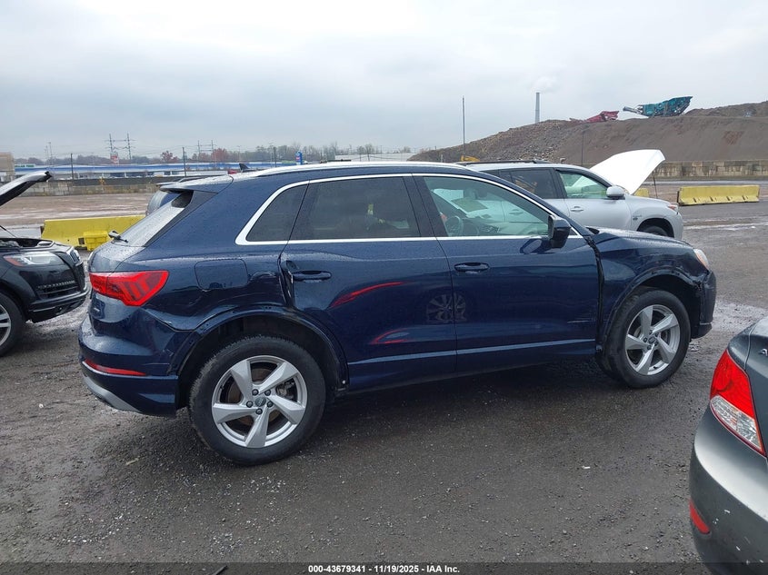 2020 Audi Q3 Premium 45 Tfsi Quattro Tiptronic VIN: WA1AECF3XL1039762 Lot: 43679341