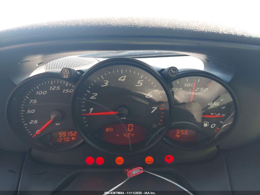 1998 Porsche Boxster VIN: WP0CA2985WU622819 Lot: 43679684