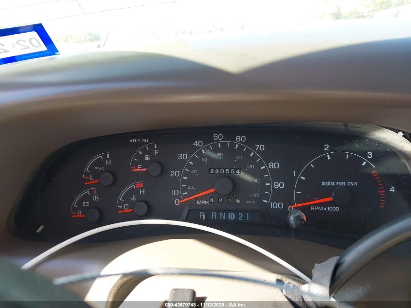 2000 Ford Super Duty F-250 Lariat/Xl/Xlt VIN: 3FTNW21F8YMA74939 Lot: 43679748