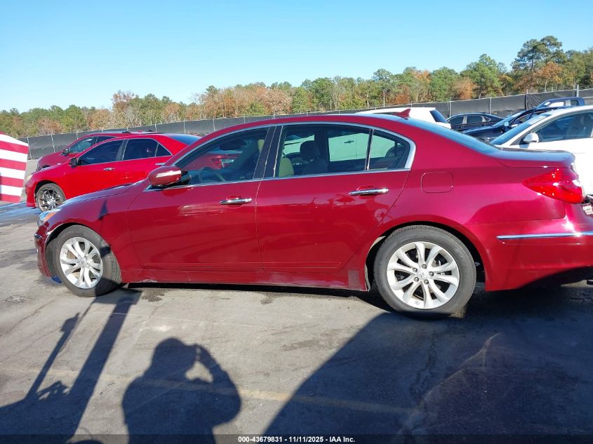 2012 Hyundai Genesis 3.8 VIN: KMHGC4DD7CU182749 Lot: 43679831