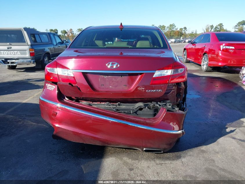 2012 Hyundai Genesis 3.8 VIN: KMHGC4DD7CU182749 Lot: 43679831