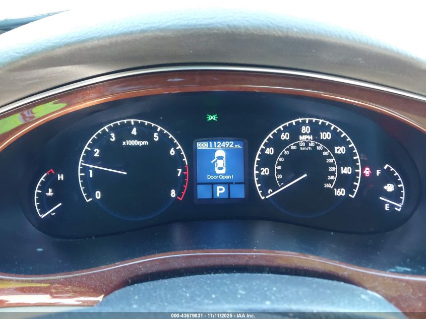 2012 Hyundai Genesis 3.8 VIN: KMHGC4DD7CU182749 Lot: 43679831