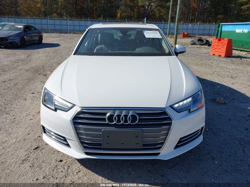 2017 Audi A4 2.0T Ultra Premium VIN: WAUGMAF44HN056408 Lot: 43679908