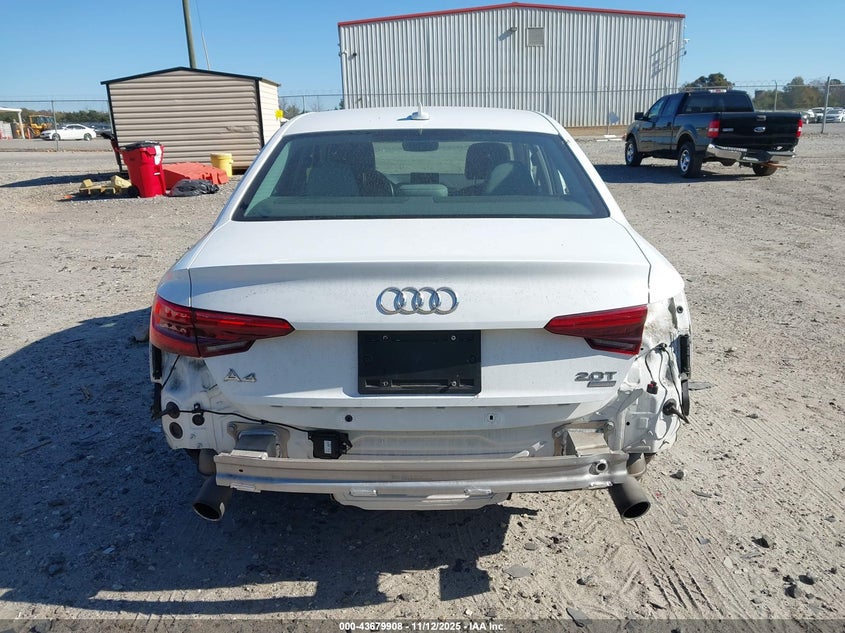 2017 Audi A4 2.0T Ultra Premium VIN: WAUGMAF44HN056408 Lot: 43679908