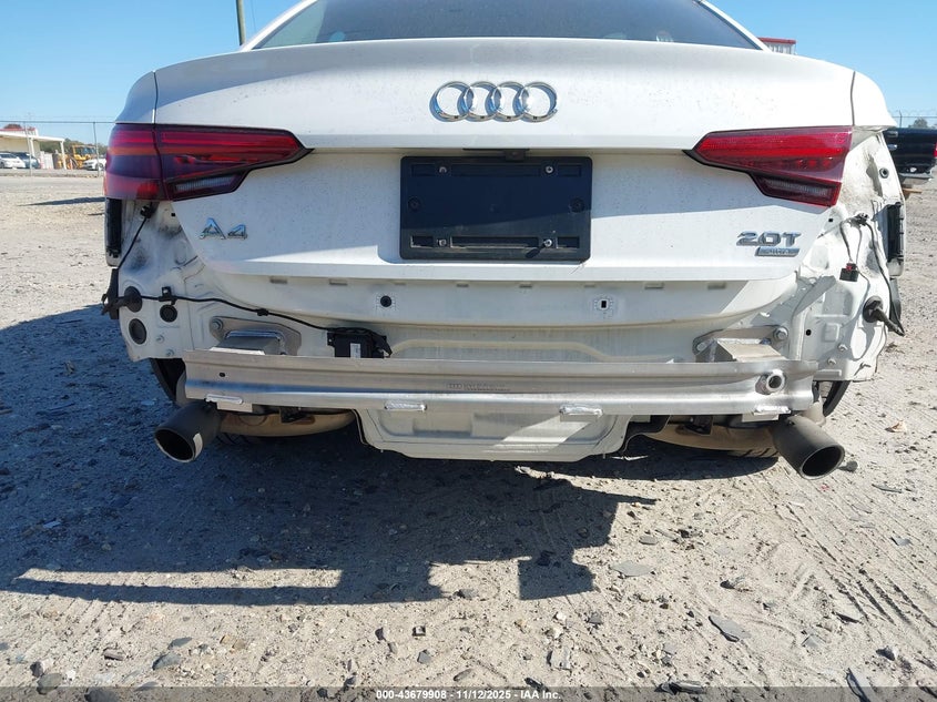 2017 Audi A4 2.0T Ultra Premium VIN: WAUGMAF44HN056408 Lot: 43679908