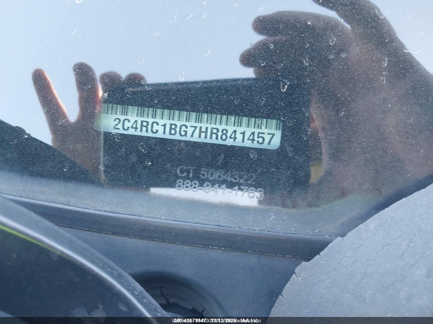 2017 Chrysler Pacifica Touring Plus VIN: 2C4RC1BG7HR841457 Lot: 43679947