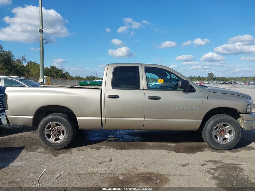2003 Dodge Ram 2500 Slt/Laramie/St VIN: 3D7KA28DX3G731792 Lot: 43680039