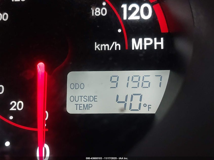 2007 Toyota Matrix Xr VIN: 2T1KR32E97C654603 Lot: 43680103