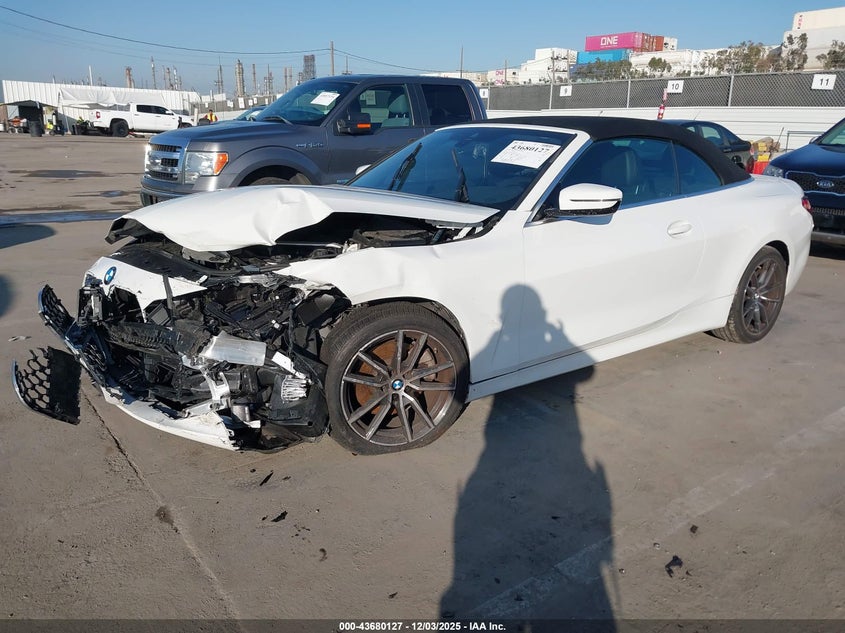 Vin: wba23at07pcm80075, lot: 44175389, bmw 430i 20232