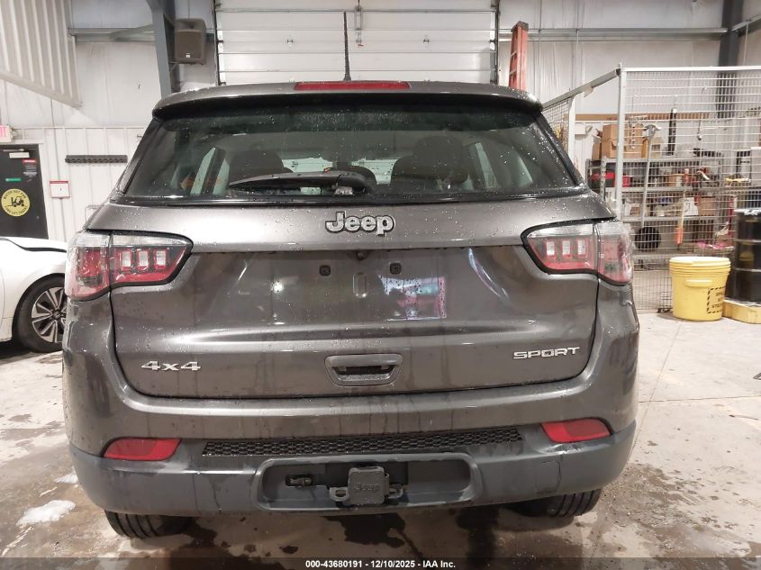 2019 Jeep Compass Sport 4X4 VIN: 3C4NJDABXKT599649 Lot: 43680191