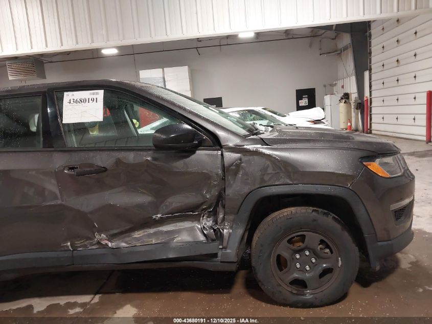 2019 Jeep Compass Sport 4X4 VIN: 3C4NJDABXKT599649 Lot: 43680191