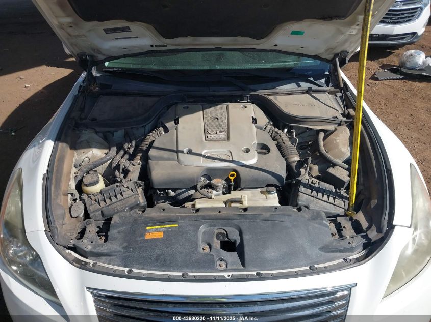 2011 Infiniti G37X VIN: JN1CV6EL4BM260775 Lot: 43680220