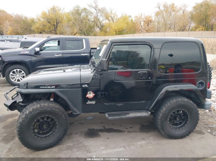 1997 Jeep Wrangler Sahara VIN: 1J4FY49S3VP481255 Lot: 43680276