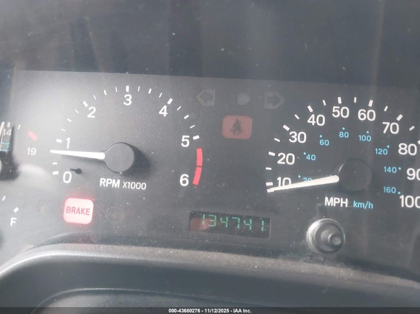 1997 Jeep Wrangler Sahara VIN: 1J4FY49S3VP481255 Lot: 43680276