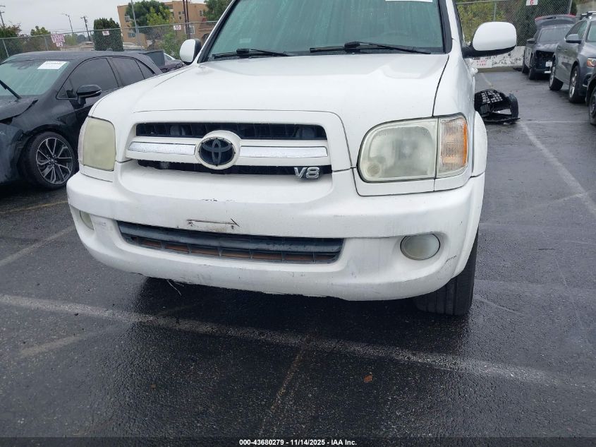 2005 Toyota Sequoia Limited V8 VIN: 5TDZT38A75S238767 Lot: 43680279