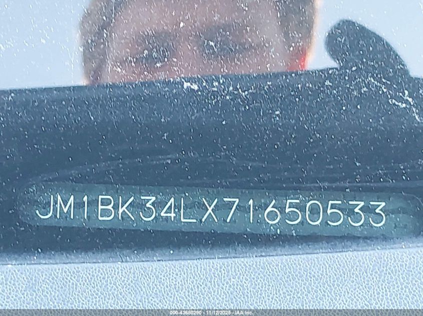 2007 Mazda Mazdaspeed3 Sport VIN: JM1BK34LX71650533 Lot: 43680290