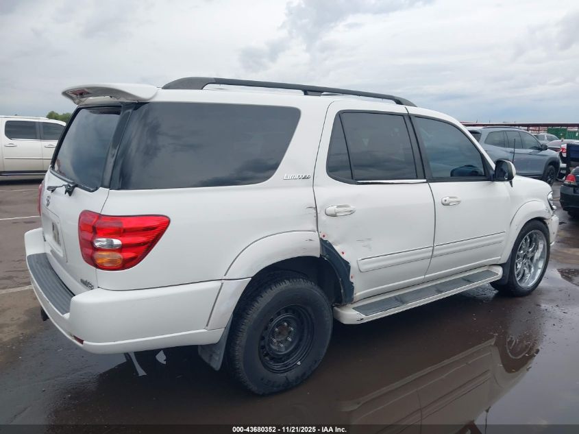 2002 Toyota Sequoia Limited V8 VIN: 5TDZT38A92S082064 Lot: 43680352