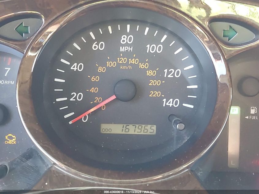 2002 Toyota Highlander Limited V6 VIN: JTEGF21A620031557 Lot: 43680616