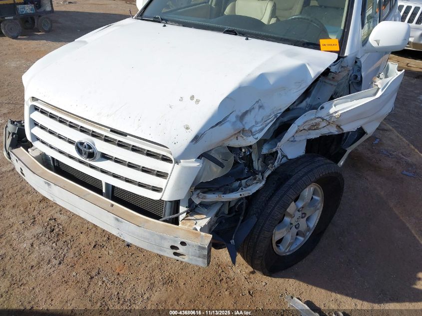 2002 Toyota Highlander Limited V6 VIN: JTEGF21A620031557 Lot: 43680616