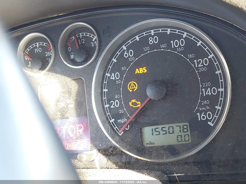 2003 Volkswagen Passat Glx VIN: WVWWH63B43E409824 Lot: 43680630