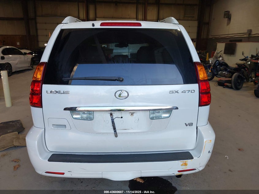 2005 Lexus Gx 470 VIN: JTJBT20X050074404 Lot: 43680687