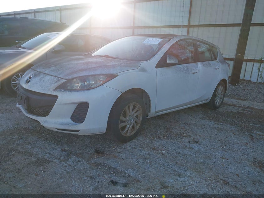 Vin: jm1bl1l80c1579402, lot: 44176009, mazda mazda3 i touring 20122