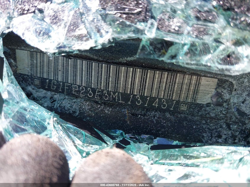 1991 Chevrolet Camaro Rs VIN: 1G1FP23E3ML131431 Lot: 43680768