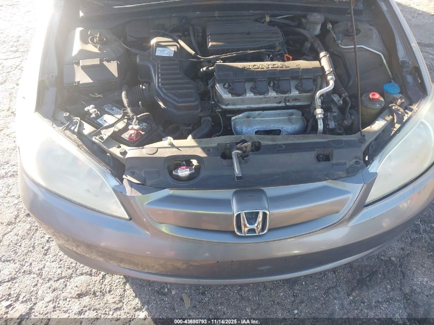 2004 Honda Civic Lx VIN: 2HGES16584H591772 Lot: 43680793