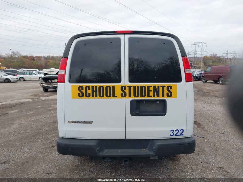 2023 Chevrolet Express Passenger Rwd 3500 Extended Wheelbase Ls VIN: 1GAZGNFP7P1151001 Lot: 43680880