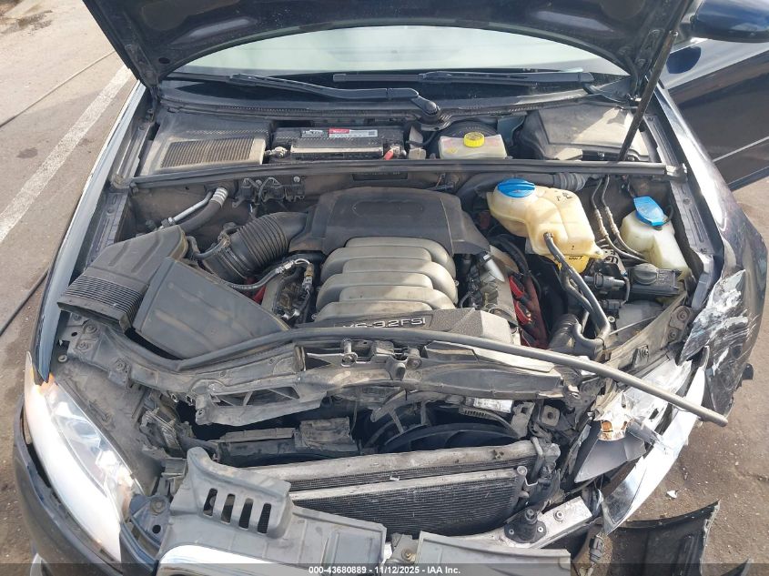 2008 Audi A4 3.2 VIN: WAUDH78E58A061799 Lot: 43680889